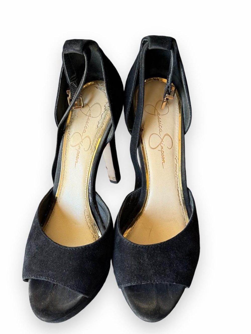 Jessica Simpson black suede platform heels 🖤